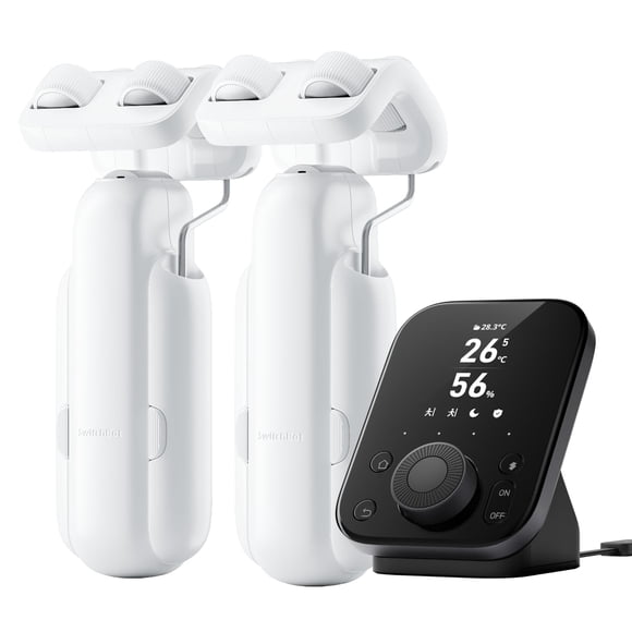 SwitchBot Abridor Inteligente de Cortinas 2 Paquetes con Hub3 Bluetooth
