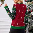 thumbnail image 4 of Xmyrz Women'S Sweaters Christmas Pullover Sweater Dinosaur Snowflake Print Long Sleeve Relaxed Fit Cute Sweaters, 4 of 7