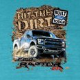 thumbnail image 2 of Wild Bobby, Ford F-150 Raptor Built Touch Offroading Hit The Dirt, Cars and Trucks, Front and Back Garment-Dyed Short Sleeve Tees, Blue Lagoon, Small, 2 of 3