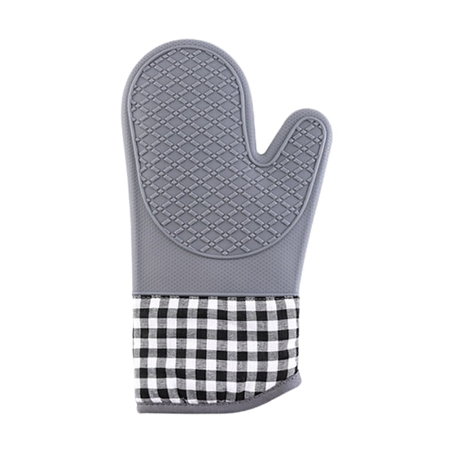 Yhmxh Silica Gel Gloves Insulation Pad Set Microwave Insulation Gloves Kitchen Baking Gloves Twill Insulation Set Kitchen Utensils Set Kitchen Essentials Home and Kitchen Kitchen Tools