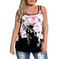 thumbnail image 1 of DYMADE Women Retro Style Floral Print Casual Loose Fit Sleeveless Tank Women, 1 of 4
