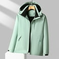 thumbnail image 3 of YLSDY Fashion Mens Rain Coats Windbreaker Hooded Jackets Lightweight Casual Zip up Travel Jacket Waterproof Outdoor Hiking Camping Green XXXL, 3 of 5