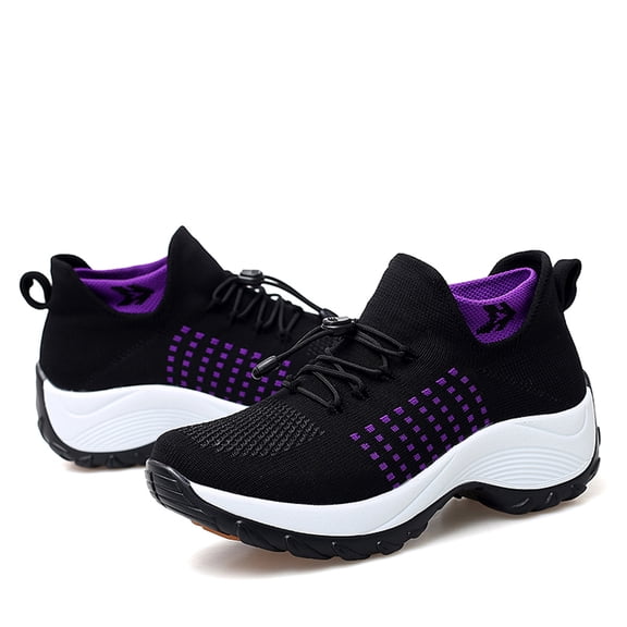 Linenghs Women's Sneakers Running Shoes Slip On Air Cushion Sports Leisure Loafers