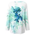 thumbnail image 5 of Tops de mujer Invierno Estampado de animales Botón Sudadera Pullover Tops Fridja  hkj1989, 5 of 5