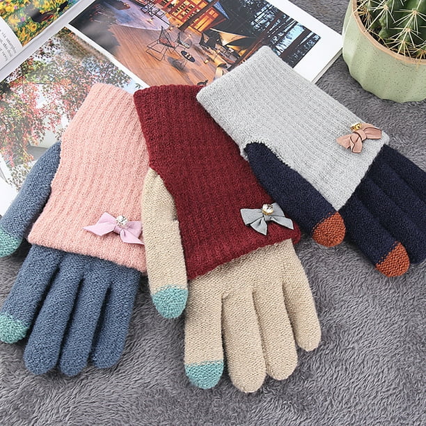 Finger knit store mittens