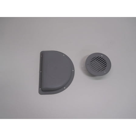 RV ATV Cycle Truck Cargo Work Trailer Side Air Vent Gray