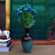thumbnail image 3 of Inteprter 1 pieza de ramo de crisantemo Artificial, de flores de simulación, centro de mesa, decoración para el hogar, oficina, Flores artificiales azul, 3 of 6