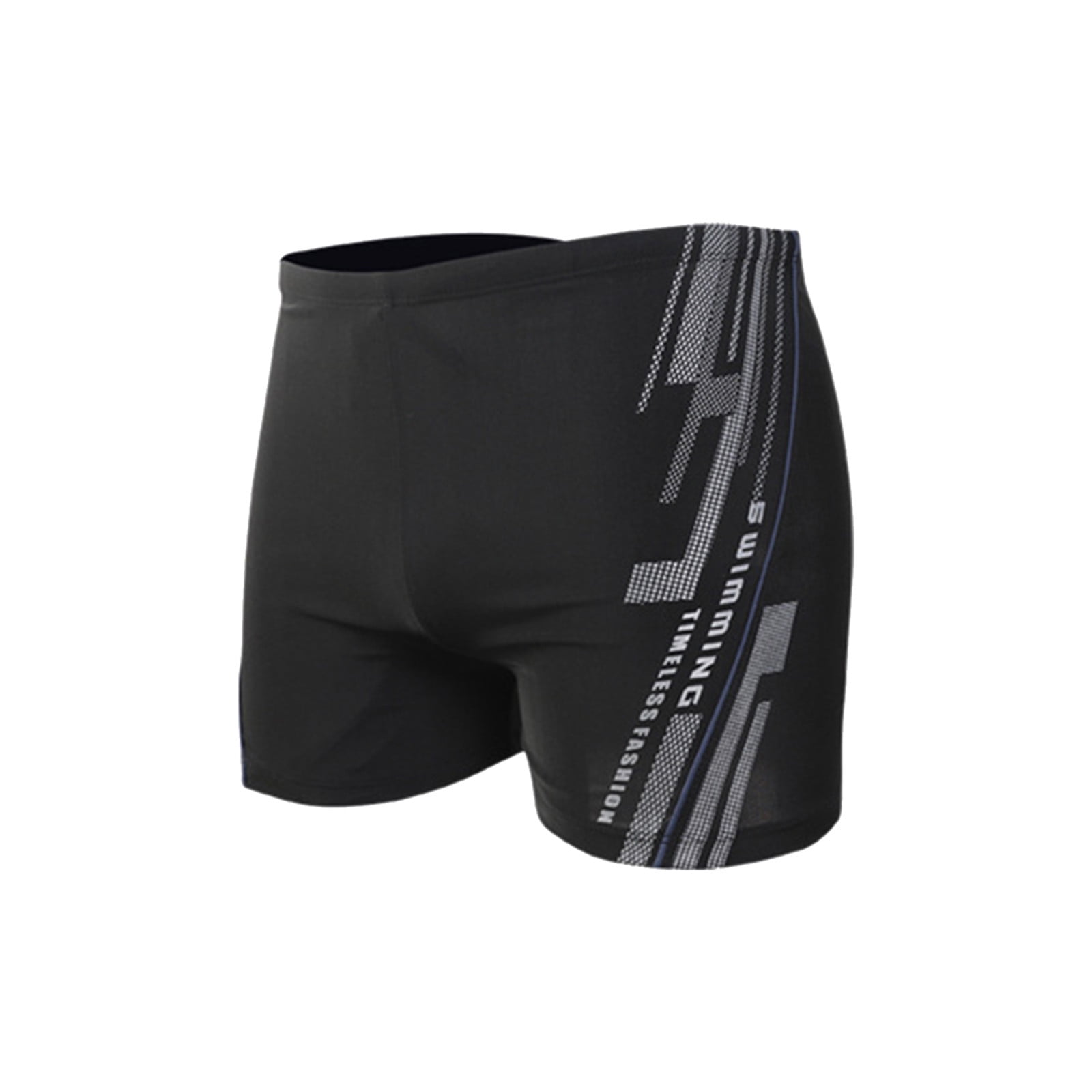 SEMIMAY Line Printing Briefs Swimming Beam Men's Breathable Trunks