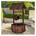 thumbnail image 5 of Wishing Well Fountain Outdoor, Fir Wood Water Feature with Electric Pump, Garden Decor for Patio Backyard, 5 of 9