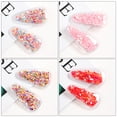 thumbnail image 2 of EeaseCA 20 Pcs Pinces à Cheveux Sable Mouvant DIY Style Rafraîchissant Barrette en Forme de Goutte, 2 of 7