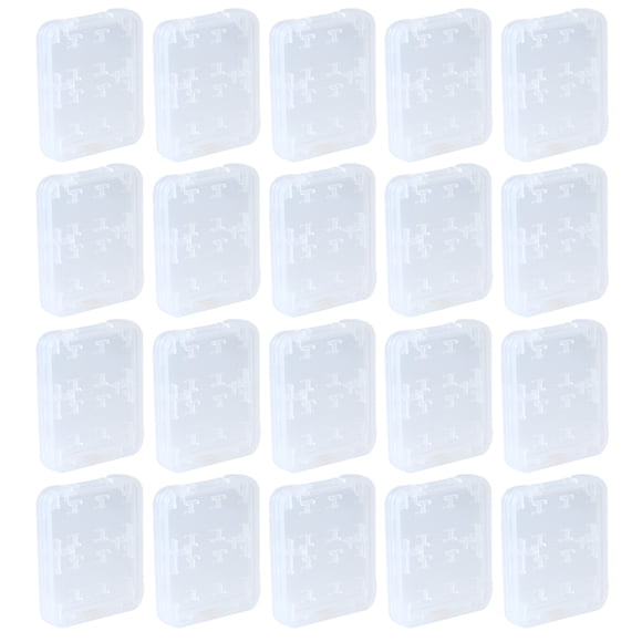 HEANUJJ 20pcs Memory Card Storage Box Slots Cards Organizer Lightweight Compact Design Durable Case And Easy Carrying