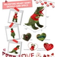 thumbnail image 3 of DolliBu I LOVE YOU Tyrannosaurus Rex Dinosaur Plush- Cute Dinosaur Plush Stuffed Animal with I Love You Red Shirt For Valentine, Anniversary, Romantic Date, Boyfriend, or Girlfriend Gift - 16 Inches, 3 of 7