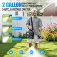 thumbnail image 6 of Sylmax 2 Gallon Battery Powered Pump Sprayer, Electric Garden Weed Sprayers for Lawn & Yard, Black with 3 Speeds, 4 Nozzles & Ergonomic Wand, 6 of 9