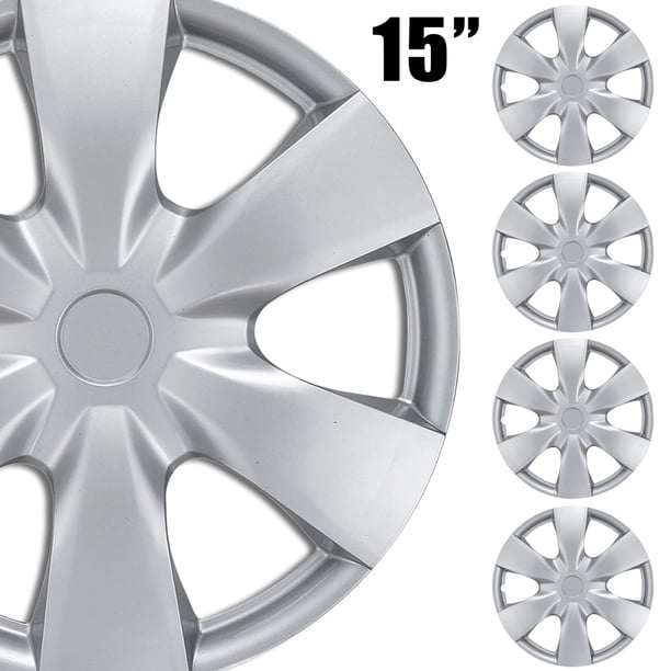 (4Pack) BDK Premium Hubcaps 15" Wheel Rim Cover Hub Caps OEM Style
