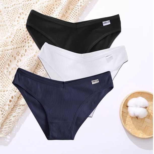 FINETOO 3 unids/set lencería Sexy mujer algodón bragas ropa interior femenina 8 Color sólido suave mujer calzoncillos íntimos M-XL Tan Jianjun unisex