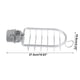 thumbnail image 4 of Soporte para esponja Unique Bargains para fregadero organizador de carrito tono plateado 10.83 x 4.25 x 2.64 pulgadas, 4 of 7