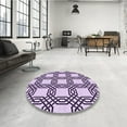 thumbnail image 4 of Ahgly Company Machine Washable Indoor Rectangle Transitional Rebecca Purple Area Rugs, 2' x 5', 4 of 7