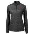 thumbnail image 2 of Women's Cutter & Buck Black Oregon State Beavers Traverse Camo Print Stretch Quarter-Zip Pullover Top, 2 of 3
