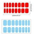 thumbnail image 3 of ROZYARD 20Pcs/pack Nail Wraps Women Nail Polish Strips Solid Color Fingernail Stickers, 3 of 21
