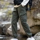 thumbnail image 1 of Pantalones largos de moda para hombre, casuales, de color sólido, con bolsillos cargo y cintura elástica, de poliéster., 1 of 7
