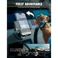 thumbnail image 3 of XVenture Griplox Waterproof Suction Cup Boat Phone Mount, Marine Phone Holder with Adjustable Arms, One-Touch Lock, Flip-Out Support, Secure Dashboard & Console Mount, 3 of 9