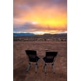 thumbnail image 2 of Davidson, Janell 11x14 Black Ornate Wood Framed with Double Matting Museum Art Print Titled - USA-Utah-Virgin Empty chairs facing the sky, 2 of 4