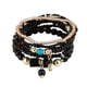 thumbnail image 5 of Pulsera de cuentas de verano para la playa, joyería de colores brillantes con dije colgante, cuentas de moda Negro, 5 of 6