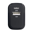 thumbnail image 6 of Powertek 20W USB-C + USB-A Wall Charger, Fast Charging Power Delivery Cube, Dual Port Compact Charger, Black, 6 of 7