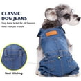 thumbnail image 3 of UOSIA Dog Overalls for Small Dogs Cute Puppy Jean Jacket Fashion Pet Denim Jumpsuit, 3 of 7