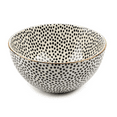 Thyme & Table Dinnerware Black & White Dot Stoneware Round Bowls, 4