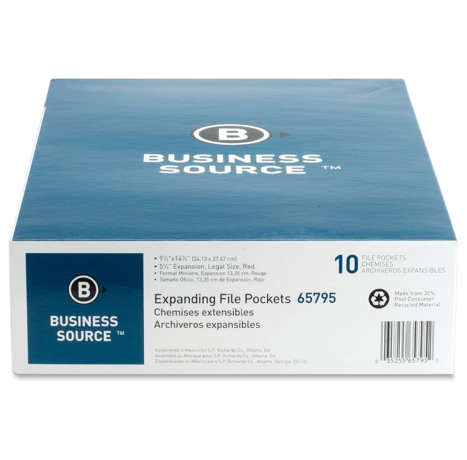 Accordion Expanding File Pocket - Legal Size - Redrope - Box of 10 (65795)