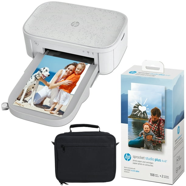 HP Sprocket Studio Plus 4x6” Instant Photo Printer – Bundle: Case and - Walmart.com