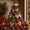 B, variant on Vintage Americana Quilted Christmas Tree DIY Kit, Complete Fabric Patchwork Craft Supplies, Make Your Own Tabletop Xmas Ornament, Nice Holiday Present for Adult Craft Lovers