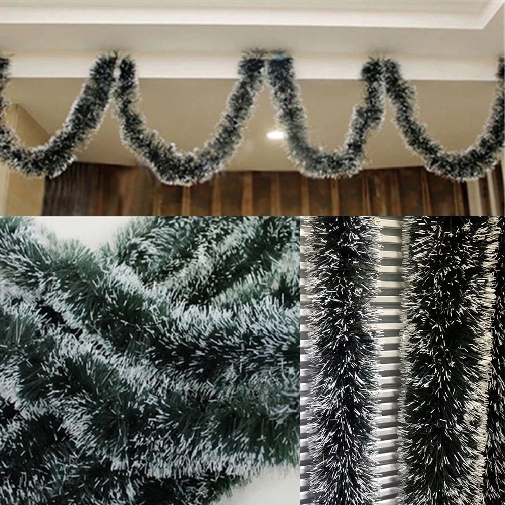 Christmas Garlands Snowflake Tinsel Ribbon Xmas Tree Home Ornament Decoration 1x 