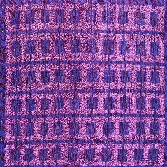 Ahgly Company Indoor Square Oriental Pink Modern Area Rugs, 4' Square