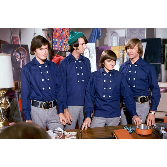 The Monkees 24x36 Poster classic all dressed in matching blue shirts TV series