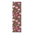 thumbnail image 2 of 44"x10" Skateboard Grip Tape Protector Sheets Nonslip Protection Griptape Sheet for Outdoor Sports Pink and Brown Hearts Pattern, 2 of 7