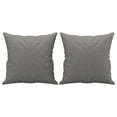thumbnail image 2 of vidaXL Throw Pillows 2 pcs Dark Gray 15.7"x15.7" Fabric, 2 of 15
