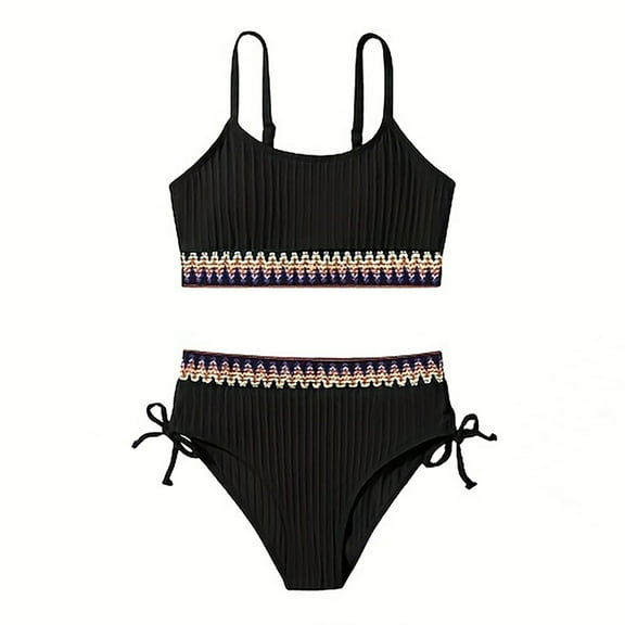 Swimsuit Girls with Shorts Two Piece Bikini Sets Kids Girl Bathing Suits for Kids Girls 9-10 Years