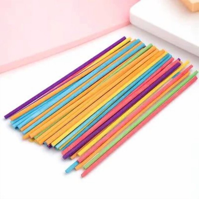 OUNONA 50Pcs Rhythm Sticks for Kids Bulk Wooden Musical Instrument Early Education Music Class Playthings