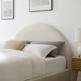 thumbnail image 3 of Modway Resort Performance Velvet Arched Round Full Platform Bed in Alabaster, 3 of 10