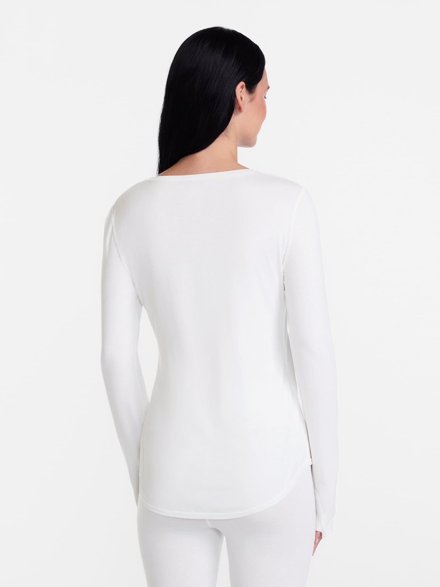 ClimateRight by Cuddl Duds Women’s Mild Essential Base Layer Livaeco Jersey Long Sleeve Crewneck Thermal Top, Sizes XS-4X