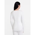 thumbnail image 3 of ClimateRight by Cuddl Duds Women’s Mild Essential Base Layer Livaeco Jersey Long Sleeve Crewneck Thermal Top, Sizes XS-4X, 3 of 5