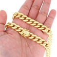 thumbnail image 3 of Nuragold 14k Real Yellow Gold Miami Cuban Lightweight Link 11mm Thick Chain Necklace (18"-30") Italian Jewelry for Men, 3 of 8