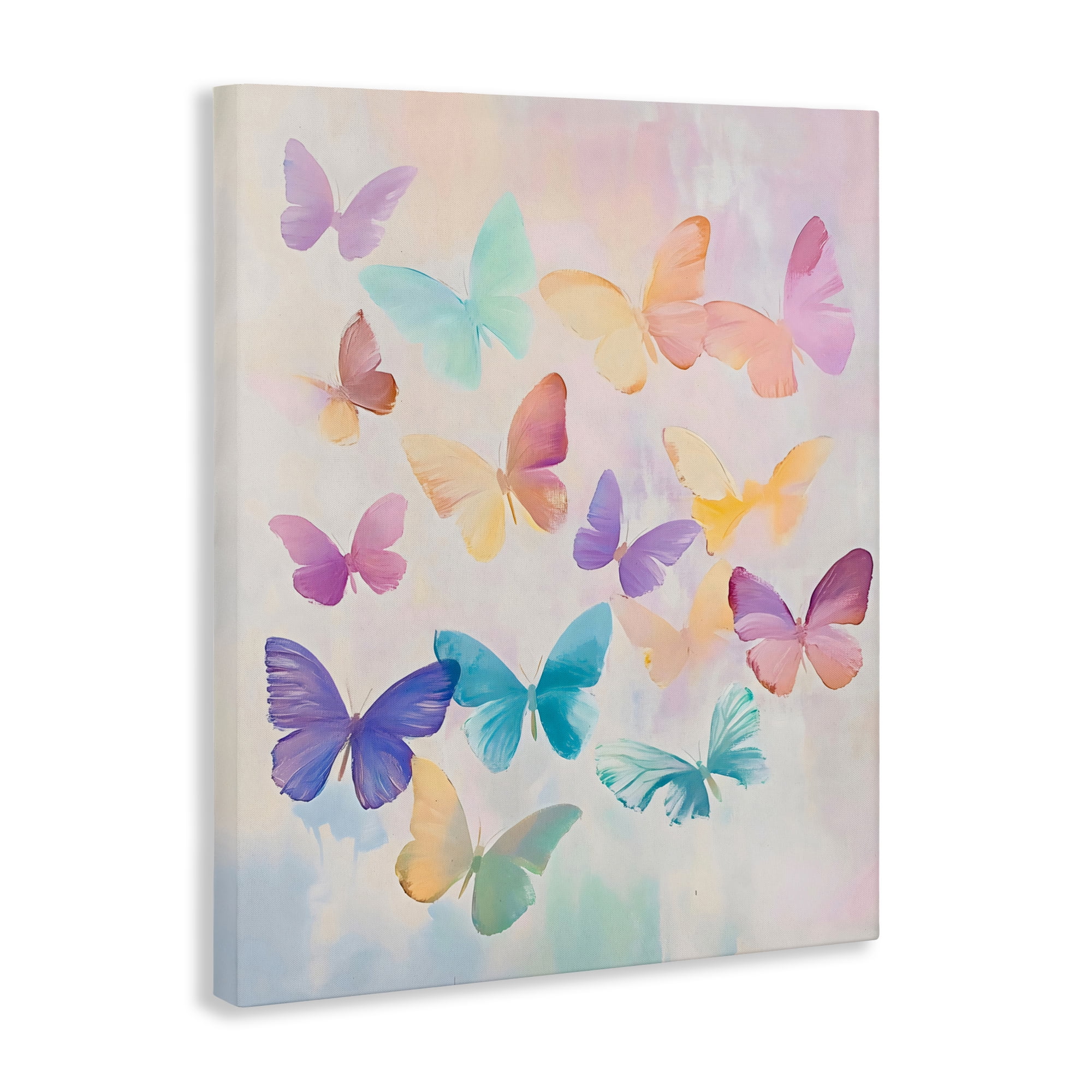Stupell Industries Pastel Butterfly Dreams Canvas Wall Art, design by The Prints Vibe