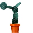 thumbnail image 1 of Juego de 6 posavasos con diseño de cactus, divertido posavasos con soporte para macetas para decoración de bar, oficina y hogar, 1 of 5