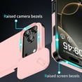 thumbnail image 3 of Allytechgroup Matte Back Cover Case for Apple iPhone 17 Pro, Sliding Camera Lens Protector Support Wireless Charging Heavy Duty Shockproof Anti-Scratch Slim Fit Phone Case for Women Men, Pink, 3 of 9