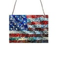 thumbnail image 2 of Matoen America Flag Independence Vintage Colored Acrylic Window Decoration Porch Pendant Resistance To Falling And Scratching, 2 of 7