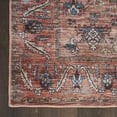 thumbnail image 6 of Nourison Brilliance Machine Washable Bohemian Rust Multicolor 2' x 6' Area Rug, (2x6), 6 of 8