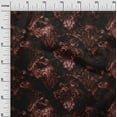 thumbnail image 3 of oneOone Cotton Cambric Maroon Fabric Damask Dress Material Fabric Print Fabric By The Yard 56 Inch Wide, 3 of 4